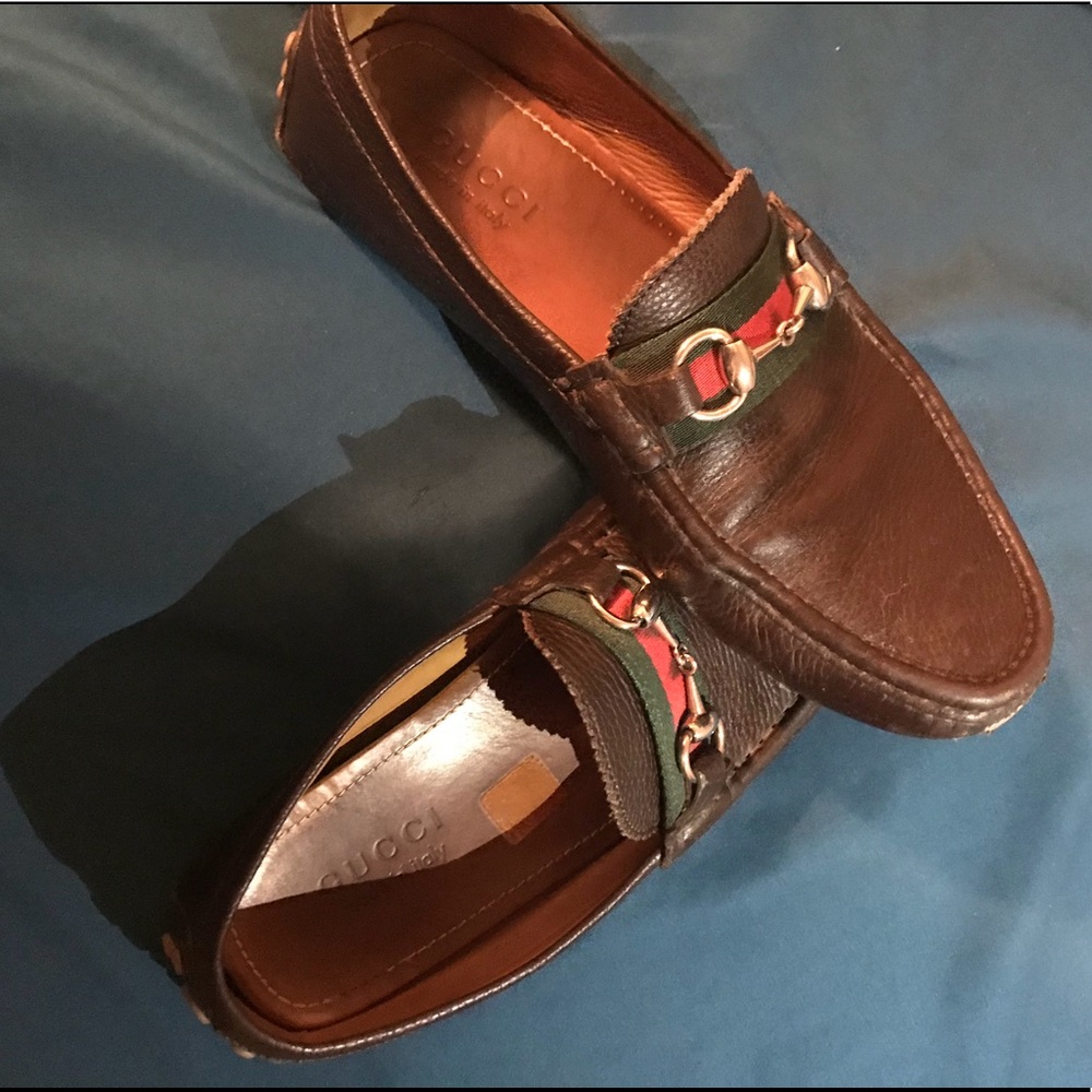 Gucci leather drivers